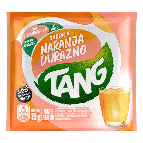 Refresco TANG naranja durazno 15g