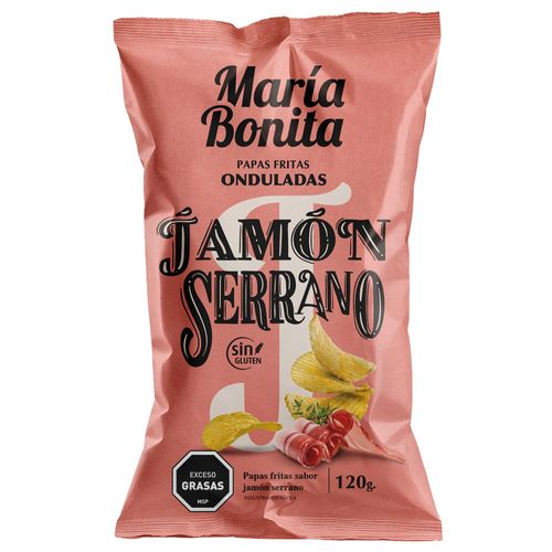 Papas fritas MARÍA BONITA Jamón Serrano 120 g