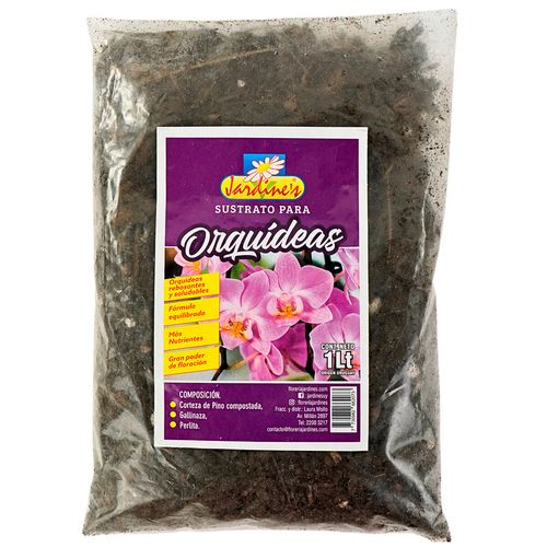 Sustrato para Orquideas Jardines 1 L