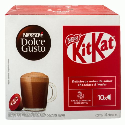 Cápsulas DOLCE GUSTO Chococcino KIT KAT 10 un. 170 g