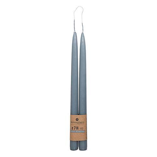 Vela x 2 un. h30 Plateadas 196006i