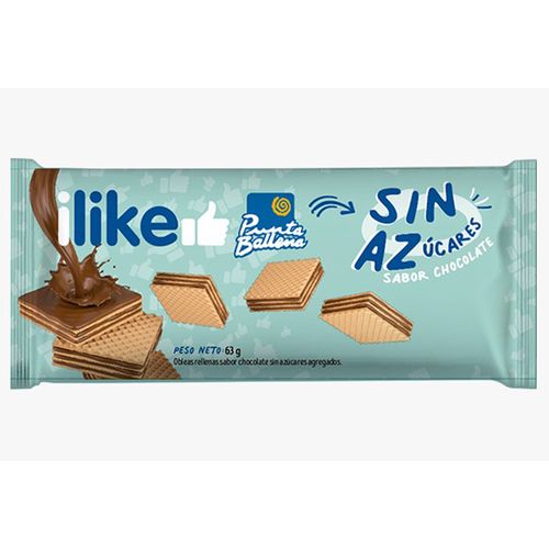 Oblea I Like sin azúcar PUNTA BALLENA 63 g