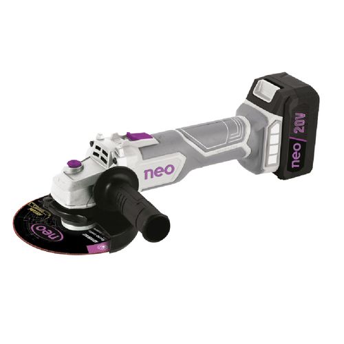 Amoladora Angular Recargable 115 mm Brus. 20 v Neo con Bat