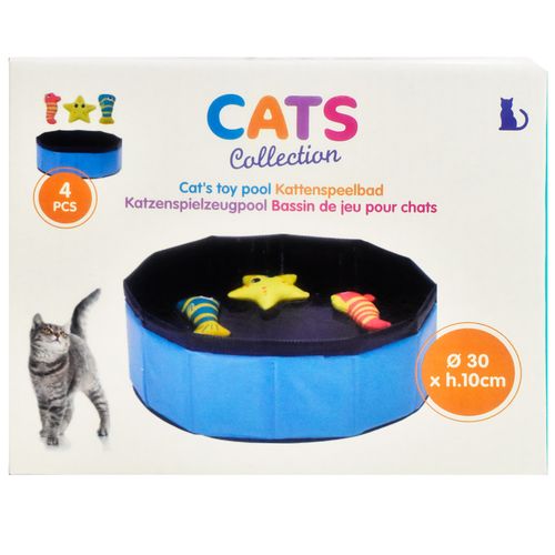 Piscina de Juegos Plegable para Gatos 30 x 10 cm