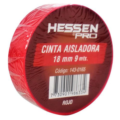 Cinta Aisladora HESSEN rojo 18 mm 9 m