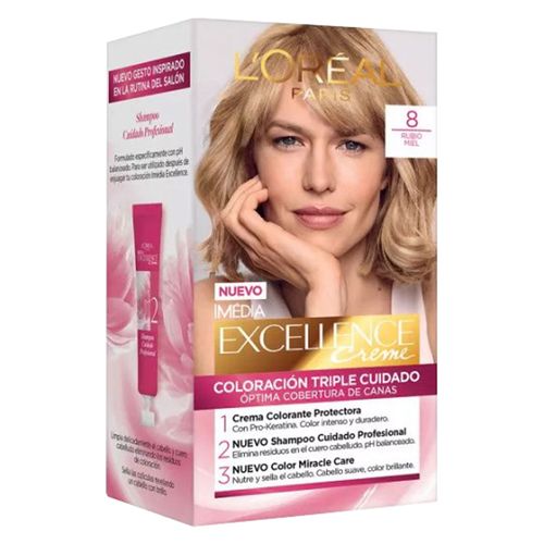 Coloración EXCELLENCE Rubio claro 8