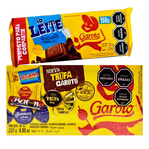 Bombonera GAROTO Surtida 250 g + Choc. GAROTO 80 g