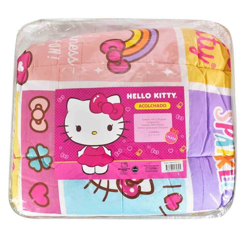 Acolchado 1 Plaza Microfibra Plus Kitty