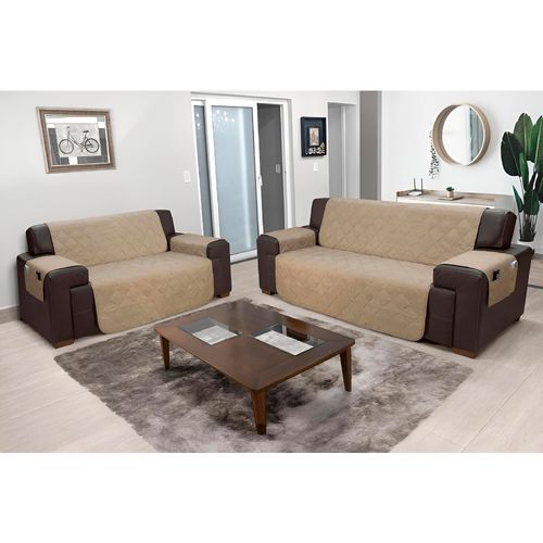 Protector para Sofá con Bolsillos 2 Cuerpos