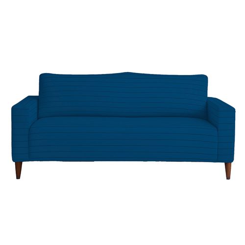 Funda de Sofá 3 Cuerpos Cotton Flex Rayas Azul