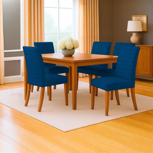 Funda para Silla Cotton Flex Rayas Azules x1 un.