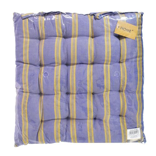 Almohadón para Silla 40 x 40 cm Violeta con Rayado