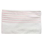 Toalla-Gigante-86-x-150-cm-Blanco-con-Franjas-Rosadas