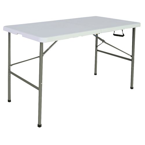 Mesa Blanca Plegable 122x60x74 cm