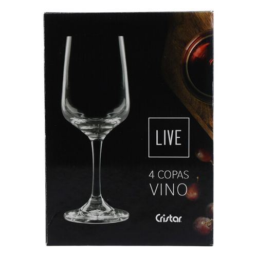 Set x 4 Copas 370 ml Trentino Vidrío