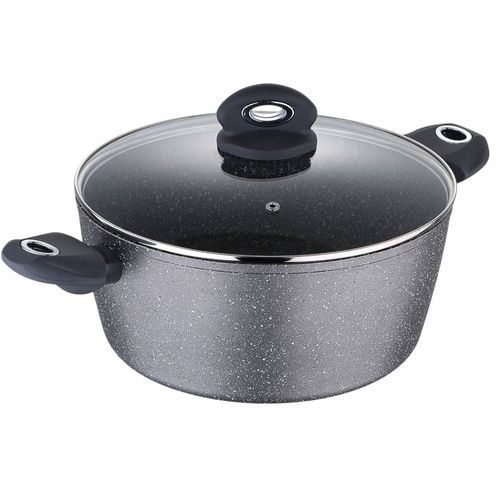 Cacerola con tapa 24 x 10,5 cm 4 L aluminio forjado ORION