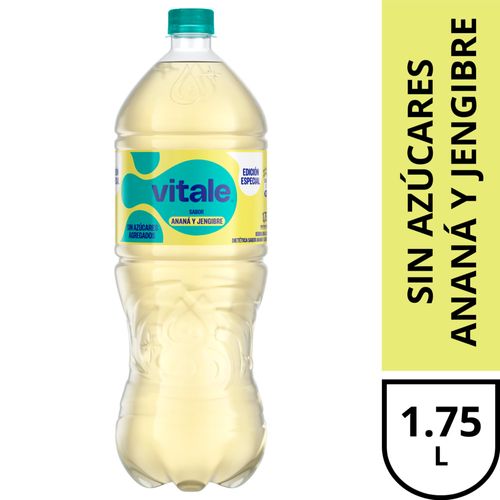Agua VITALE Ananá Jengibre Cero 1.75 L