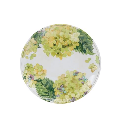 Plato para Postre en Melamina Hortensia Verde 22.9 cm
