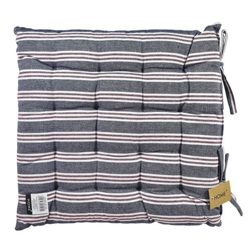 Almohadón para Silla 40 x 40 cm Azul Jean o Rayas