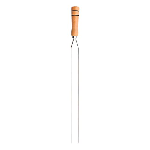 Pincho 65 cm niquelado mango madera