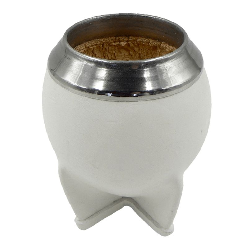 Mate-torpedo-calabaza-cuero-Blanco