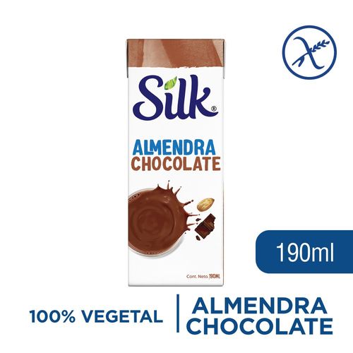 Bebida almendra chocolate Silk 190 ml
