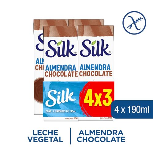 Bebida SILK chocolate 190 ml 4 x 3