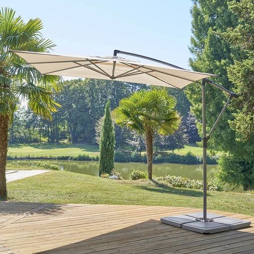 Sombrilla de Jardín Cuadrada 2.5x2.5 m Natural