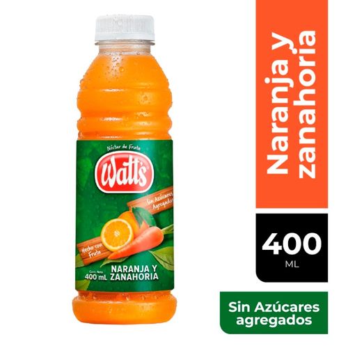 Jugo WATTS Naranja Zanahoria 400 ml