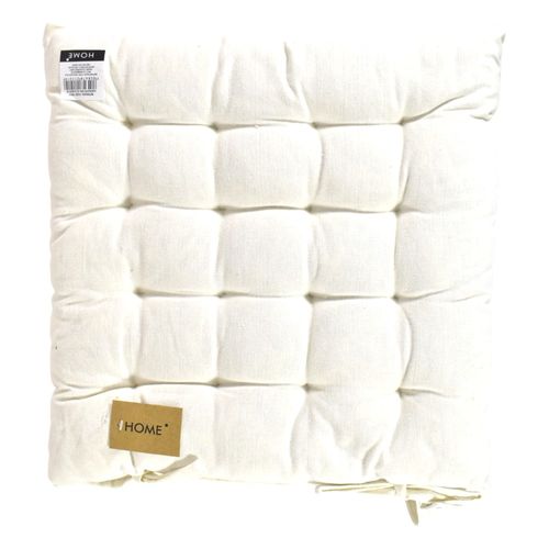 Almohadón para Silla 40 x 40 cm Blanco 19326