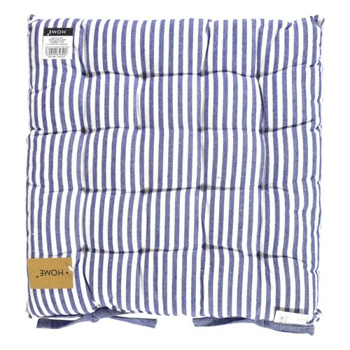Almohadón para Silla 40 x 40 cm Rayas Azules 18989