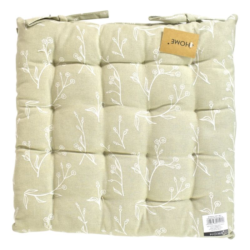 Almohadon-para-Silla-40-x-40-cm-Beige-con-Flores