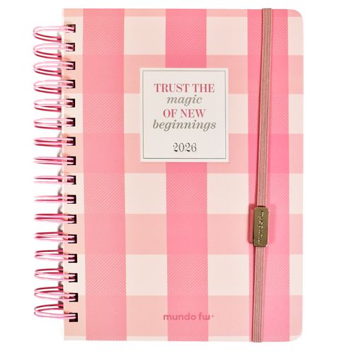 Agenda Diaria 2026 Pink