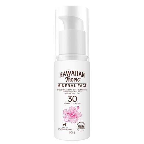 Emulsión Facial HAWAIAN TROPIC Mineral 50 ml
