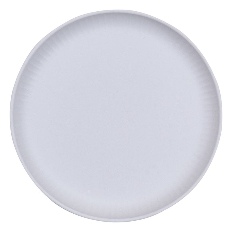 Plato-para-Postre-en-Melamina-21-cm-Diseño-Ribs-Blanco