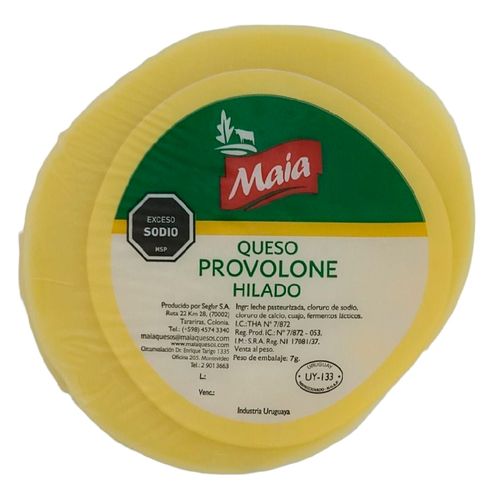 Queso provolone MAIA en fetas al vacío x 250 g