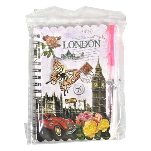 Libreta con Lapicera 14x10 cm 30h Ciudades