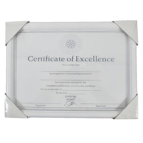 Marco Diploma con marco blanco 21 x 29,7 cm