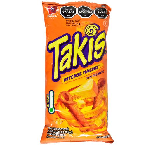 Snack TAKIS Intense Nacho sin Picante 190 g