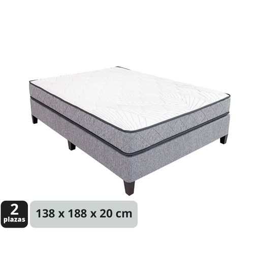 Conjunto de sommier 2 plazas Polyfom Mod. Superfom 138x188x20 cm