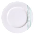 Plato-para-Postre-Monocroma-Blanco-y-Verde-21-cm