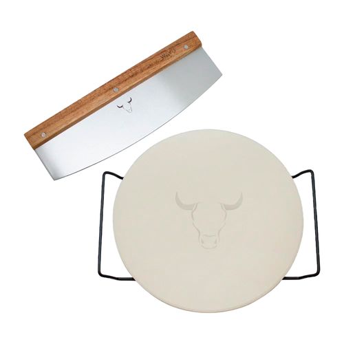 Set Pizza Piedra + Cortador WAYU
