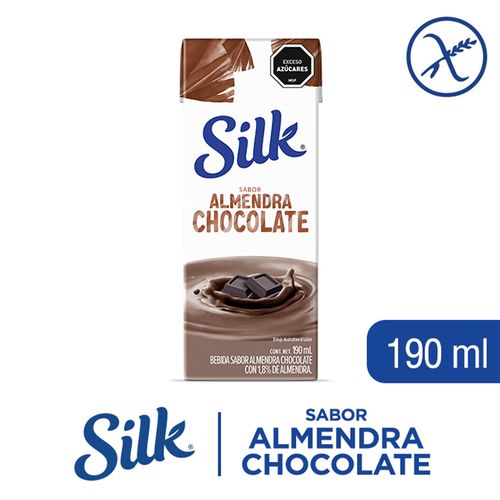 Bebida almendra chocolate Silk 190 ml