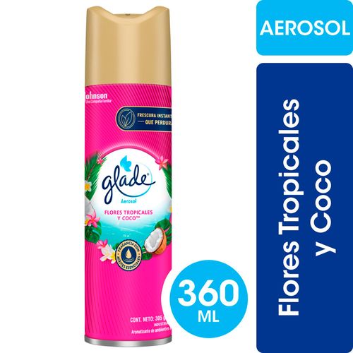 Aromatizante de Ambientes Glade Floral Perfection en Aerosol 360 ml