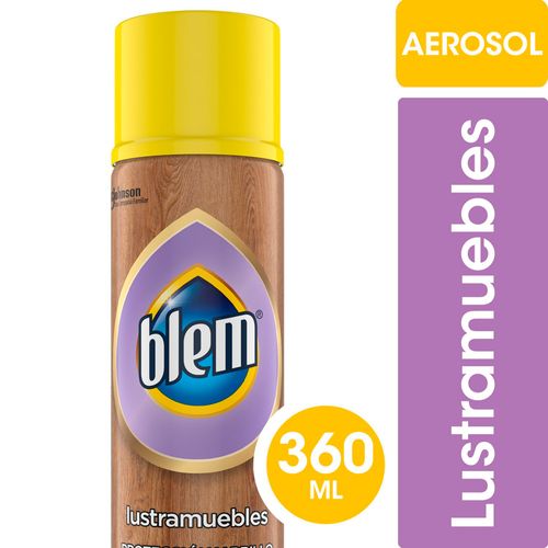 Lustramuebles Blem Brillo y Protección Madera Lavanda en Aerosol 360cc