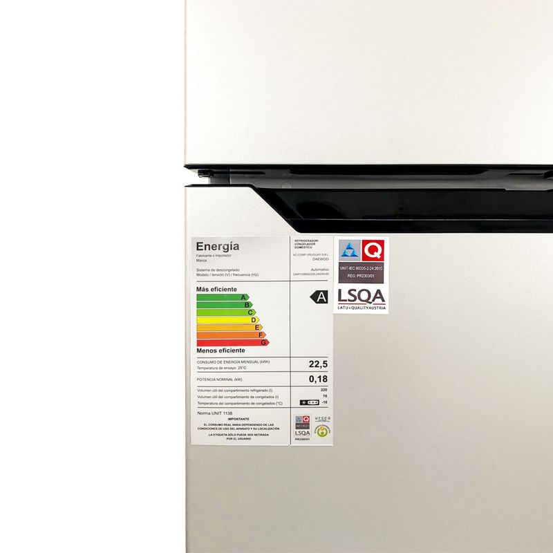 Heladera-DAEWOO-Mod.-DART338NS-Frio-Seco-Inverter-298-L