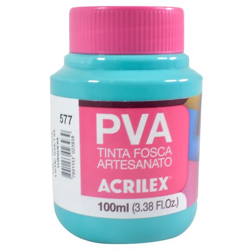 Pintura ACRILEX para artes 100 ml verde turquesa