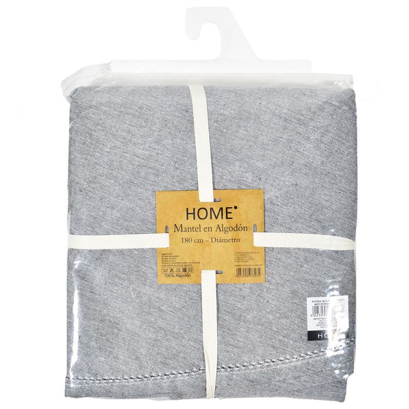 Mantel-redondo-180Cm-gris-chambry