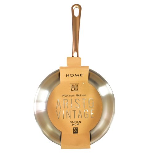 Sartén 24 cm Acero Inox.