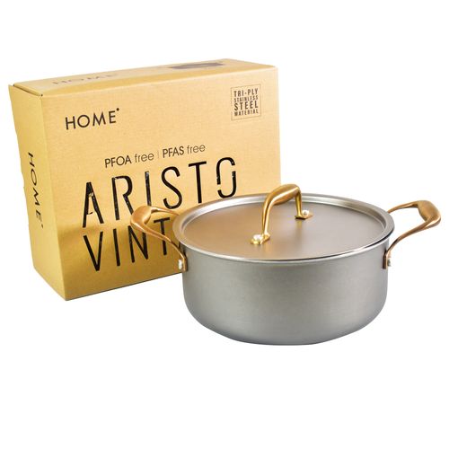 Cacerola 22 cm Acero Inox.